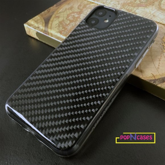 Carbon fiber design print iPhone Cases- IPHONE 13 MINI, IPHONE 13 PRO, IPHONE 12 - Picture 3 of 15